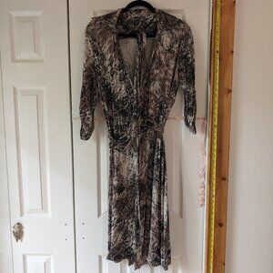 Animal print wrap dress M/L